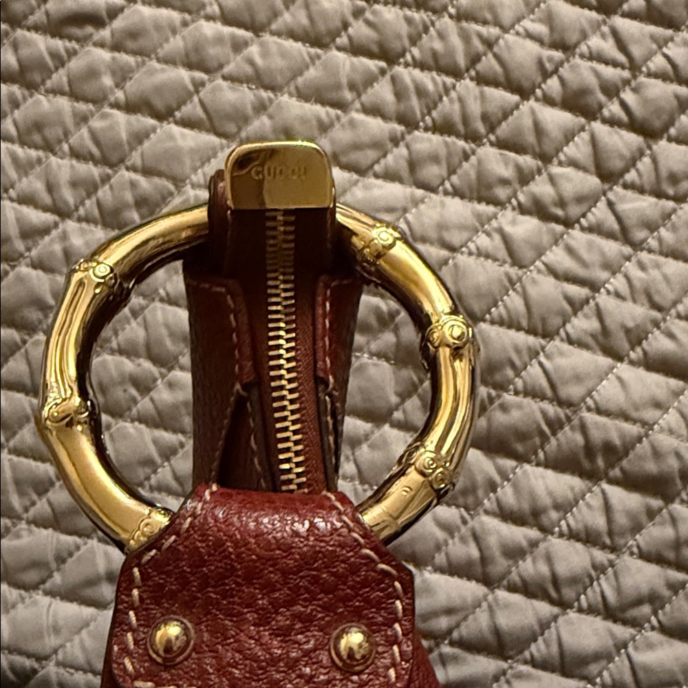 Authentic Gucci Bamboo Top Handle Bag – Red Leather, Gold Hardware - Picture 11 of 11